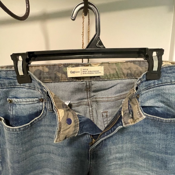 GAP Light Blue Distressed Boyfriend Jeans - Picture 3 of 7